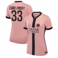 Billiga Paris Saint-Germain Warren Zaire-Emery #33 Tredje fotbollskläder Dam 2024-25 Kortärmad